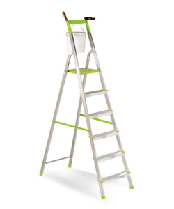 SCALA "VETTA" IN ALLUMINIO CON 6 GRADINI 49X109X184 CM
